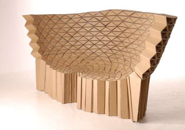 silla-de-cartón - cartón de cartón-cartón-muebles-sofá-de-pappe--