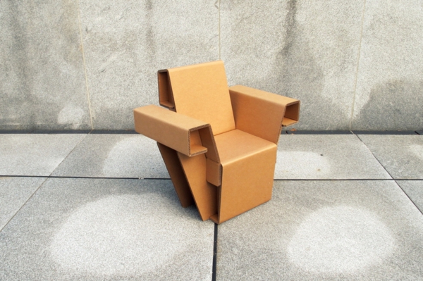 silla de cartón-cartón de cartón-muebles-sofá-de-cartón ---