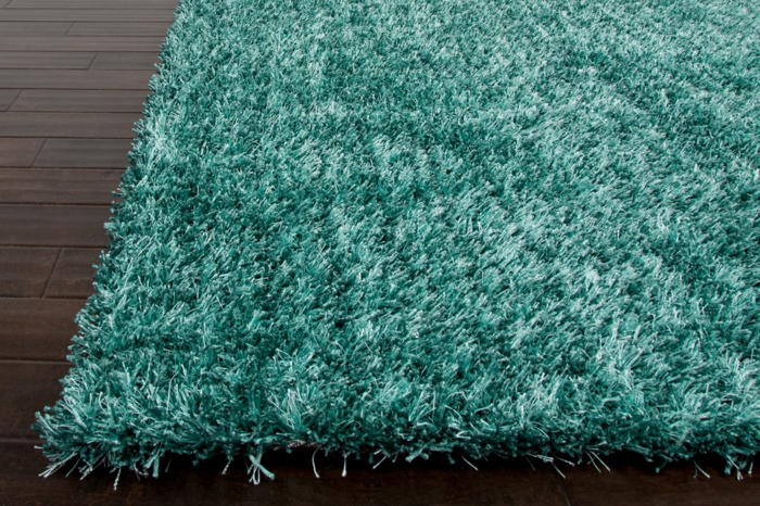 tapis-design unique bleu-couleur hirsute