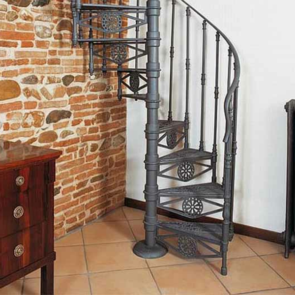 économie de l'espace-escalier-design escalier en colimaçon-pour-le-petit appartement