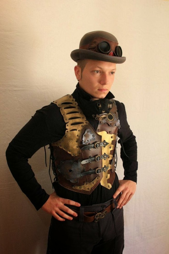 steampunk-vaatteita-for-miesten steampunk-liivi-ja-steampunk-hattu