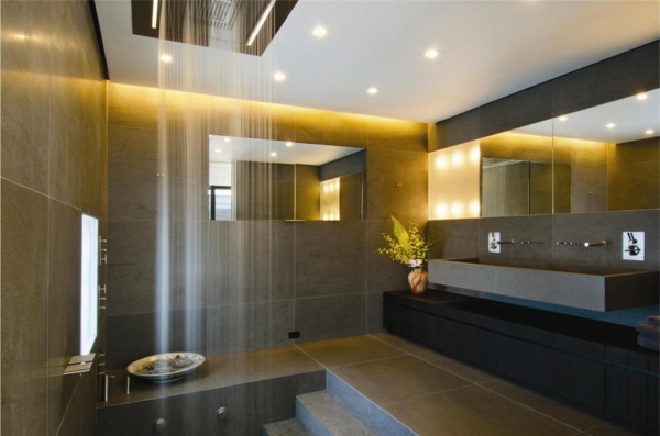 супер-модерно осветление в-Bathrooms--