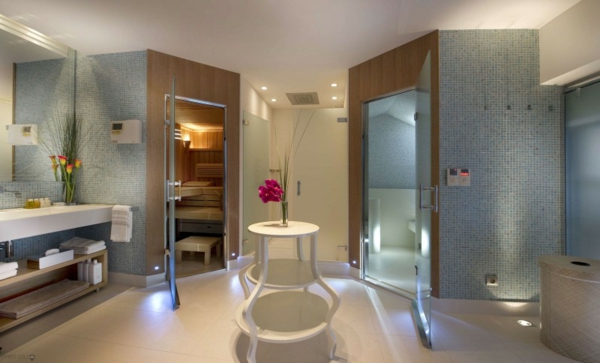 תאורה סופר-יפה - עיצוב מודרני בחדר האמבטיה