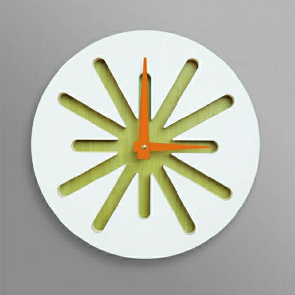 सुपर सुंदर घड़ी खूबसूरत आधुनिक दीवार घड़ी-साथ-एक आकर्षक डिजाइन