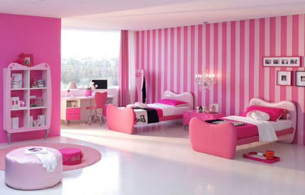 супер-хубав дизайн спалня в розово