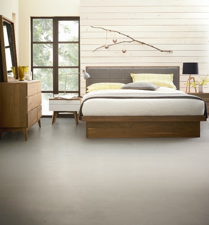 super-gran-diseño-tapizados camas-con camas box-amarillento-Ambiente