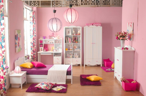 страхотен дизайн - спалня в розово