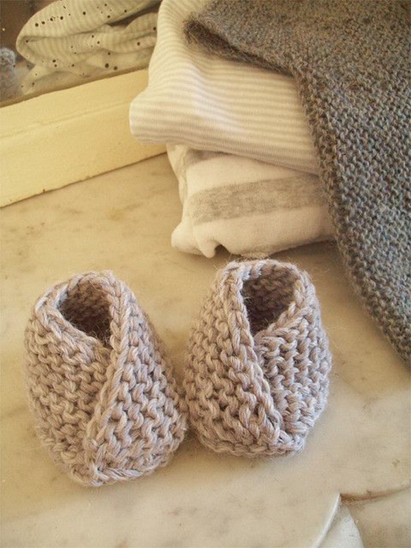плетене на една кука - пра-дизайн-плетиво бебешки обувки-пра-идеи-за