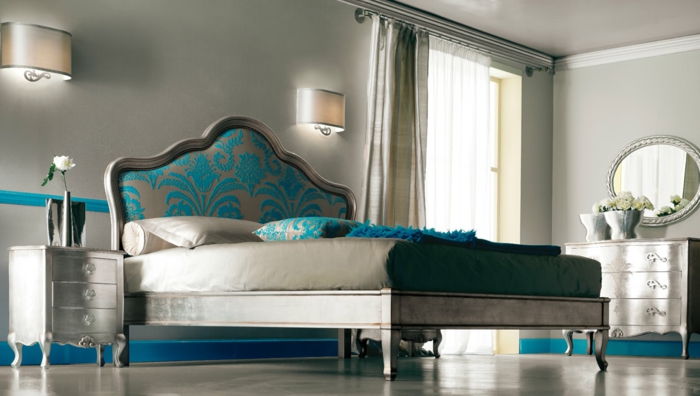 gran dormitorio-cappuccino color turquesa-color-camas