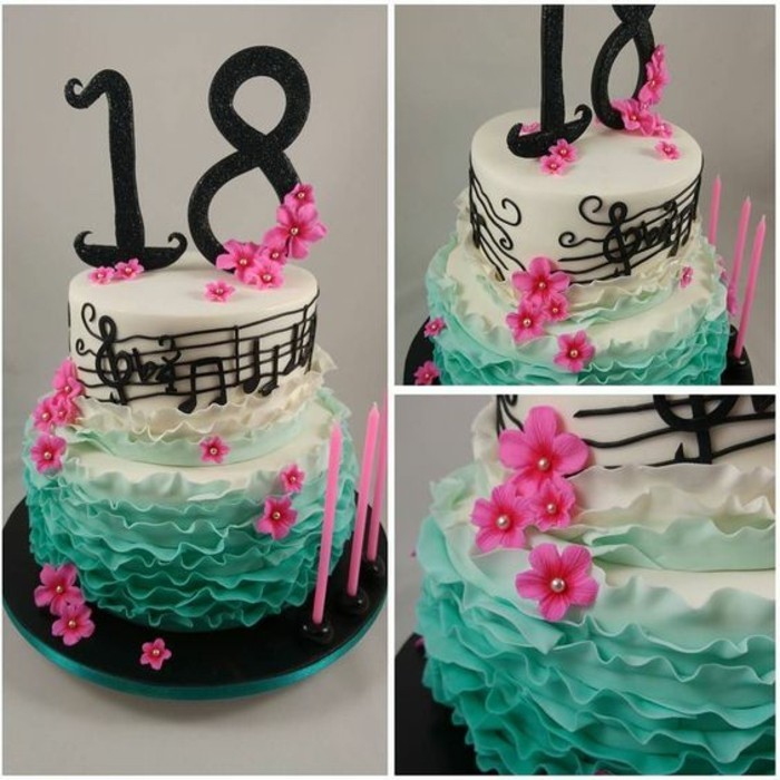 فطيرة إلى 18 عاما تاريخ الميلاد الكعك رائعة الكعك مقابل 18 ميلاده