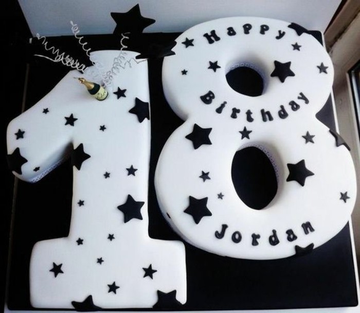 पाई-टू-18-जन्मदिन का केक Geburtstagstorten - टू-18-जन्मदिन शैम्पेन