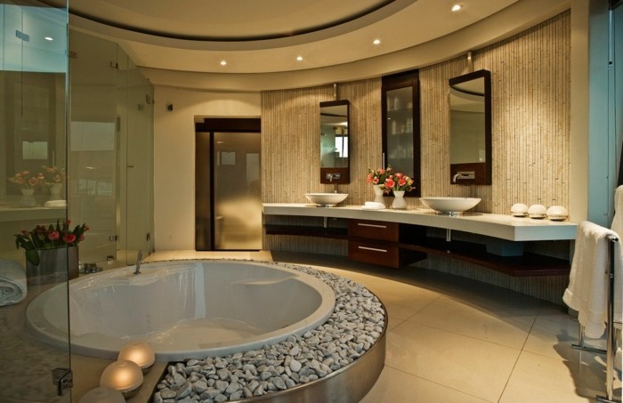 rêve salles de bains-idées-merveilleux-intérieur en couleurs d'or des régimes
