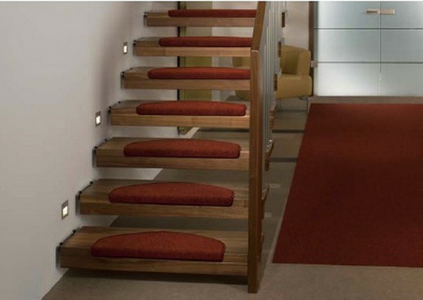 tretford σταδιακά θαμπό-κόκκινο χρώμα, σκάλες