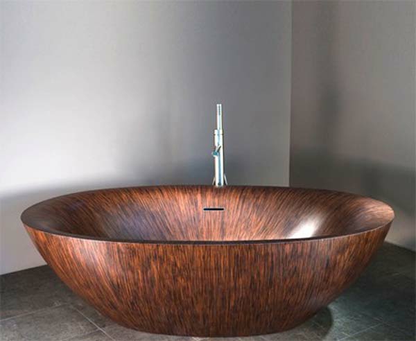 अति आधुनिक बाथटब लकड़ी आधुनिक डिजाइन
