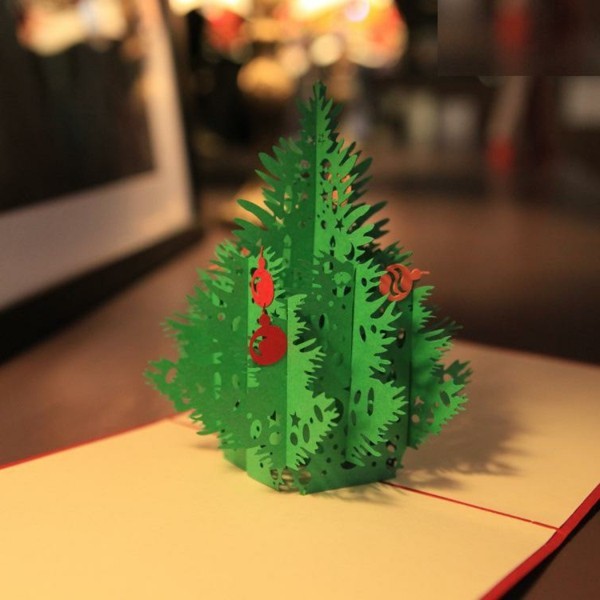 अद्वितीय 3 डी-क्रिसमस-हरे-देवदार
