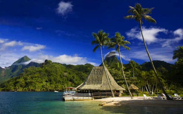loma-Ranskan Polynesiassa Upea kuvan