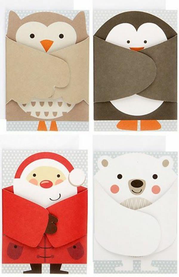 neljä hienoa - ideoita suunnitellusta joulukortista