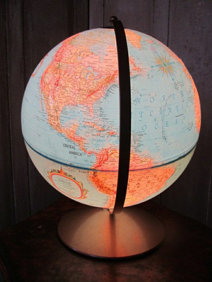 lámpara de lectura lámpara de la lámpara de cabecera cosecha globo