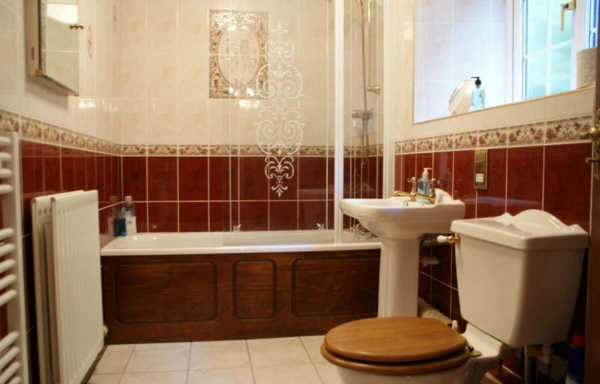 vintage kylpyhuone laatta kylpyamme
