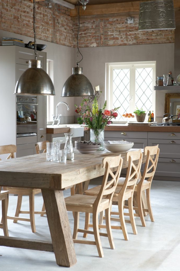vintage - sisustussuunnittelu ideoita - design ruokasalin huonekalut - elävät ideoita