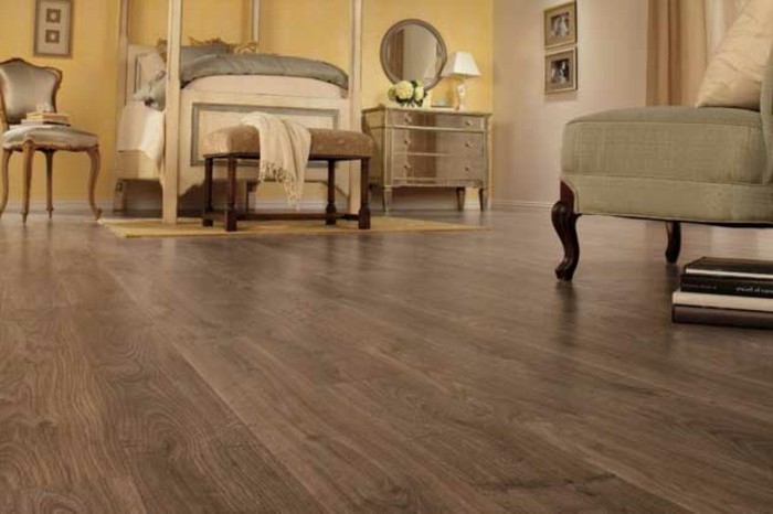 vinil padló elegáns design-by-hálószoba meleg ambiente