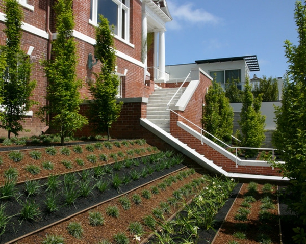 Vorgarten casa de diseño de terrazas Escaleras