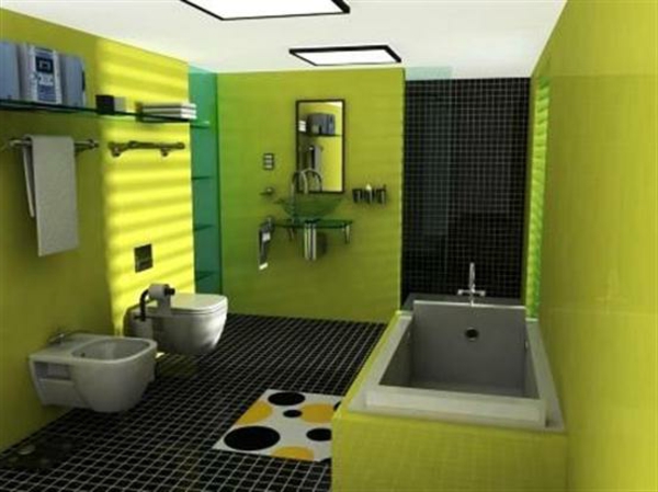 墙上绘画 - 想法 - 浴室 - 现代浴缸