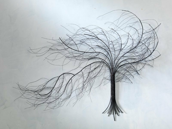 Wanddeko-de-métal-élégant-tree