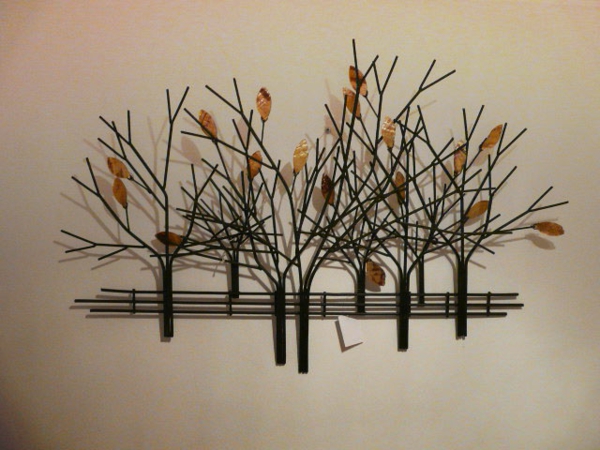 wanddeko-से-धातु दिलचस्प के पेड़ों