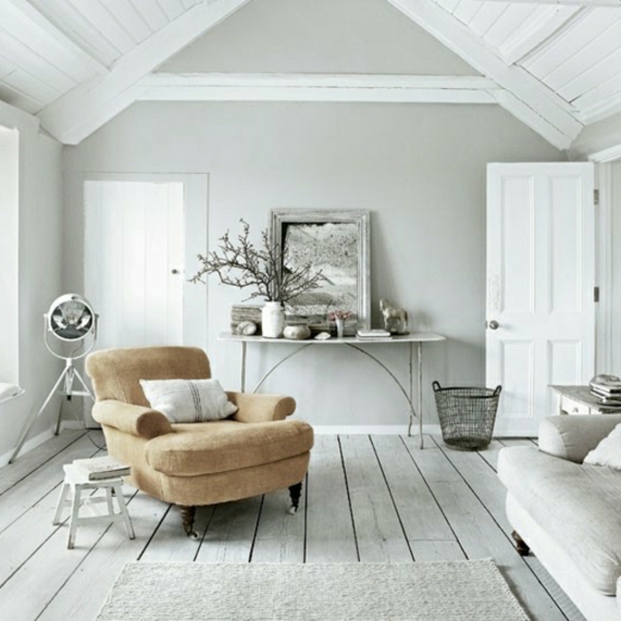 fal színe és szürke-nappali-modern design
