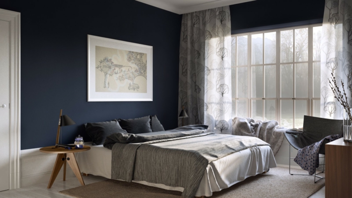 Color de la pared-ideas-dormitorio de pared de color azul claro