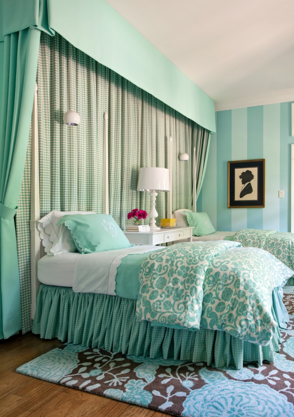 seinän väri-minttu-perinteisiä makuuhuoneen-tobi-fairely-minttu-tifannys-blue-paremmin-koristelu-raamattu-blogi-sisustussuunnitteluyrityksen