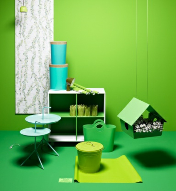 墙壁颜色想法绿色阴影 - 装饰物品