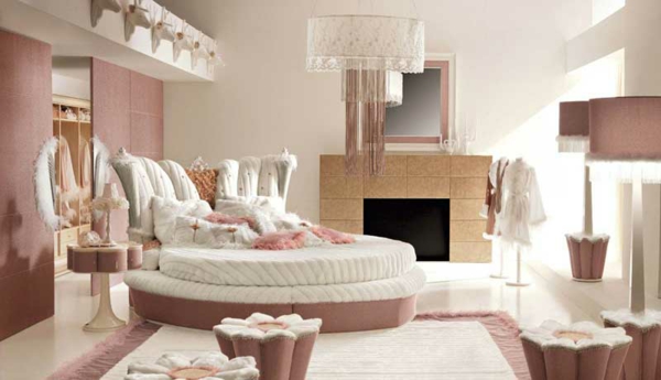दीवार-रंग-रुझान-सुंदर बेडरूम-सुरुचिपूर्ण बिस्तर