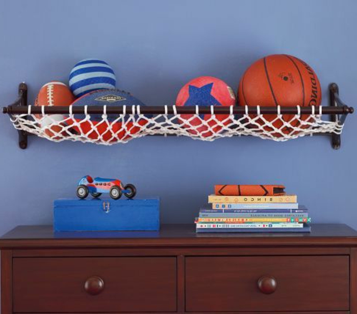 стена дизайн-Kinde спалня млад-много баскетболист