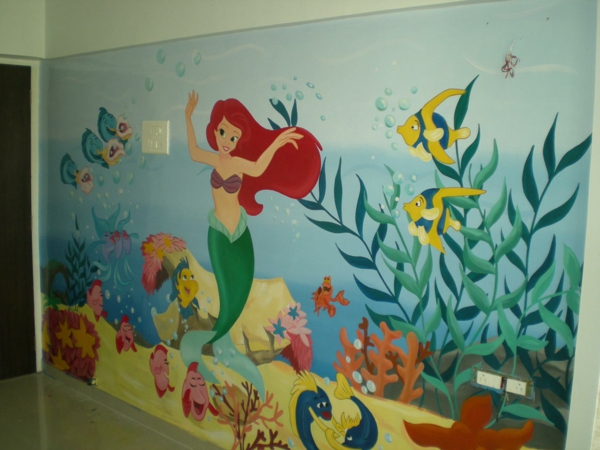 τοιχογραφία-in-νηπιαγωγείο-ήρωας-Ariel