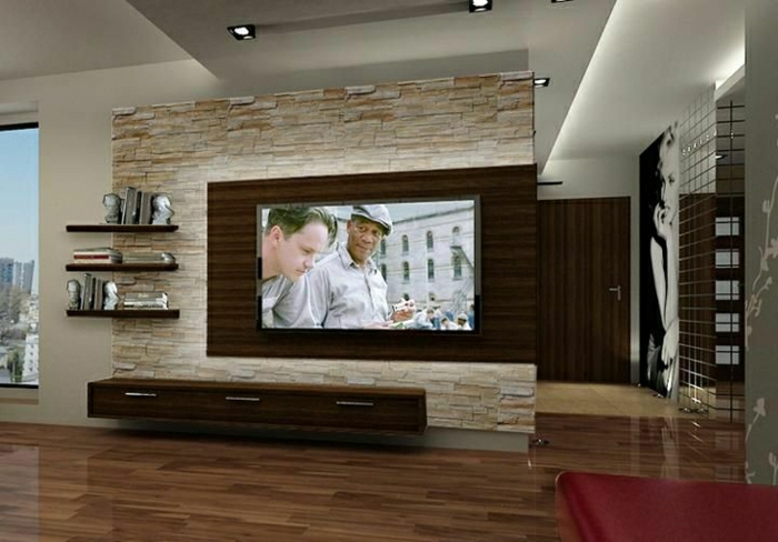 קיר-אופטיקה-סלון-חדר-ריהוט-סלון-חדר-קיר-עיצוב לוח קיר טלוויזיה