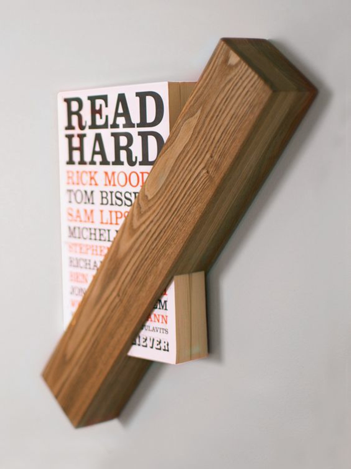 جدار الجرف الخشب والخشب قطعة ديي-ملكي الكتاب خلاقة الجدار التصميم
