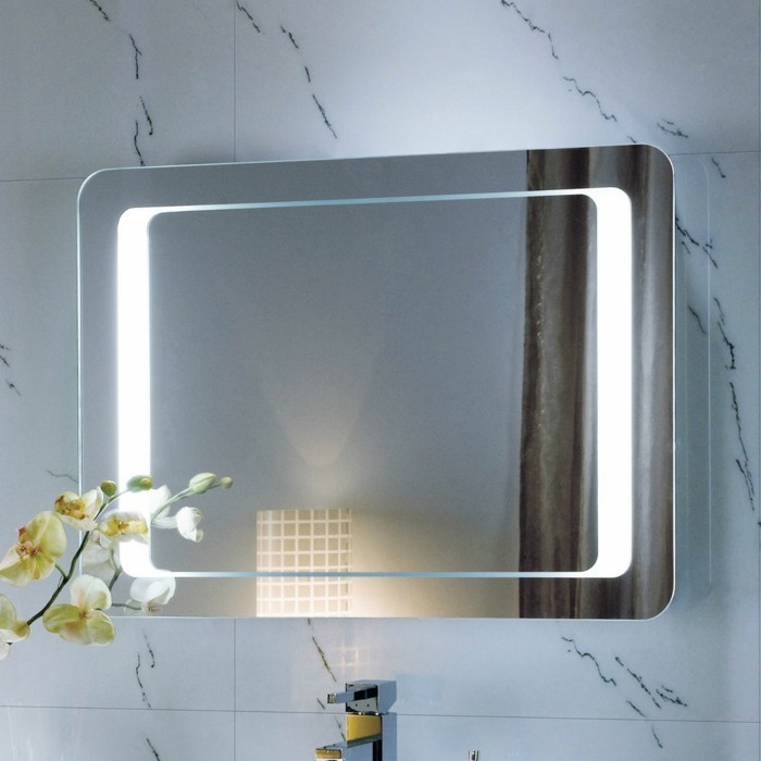wandspiegel-с-осветление, ръководени от огледалото в банята елегантен дизайн