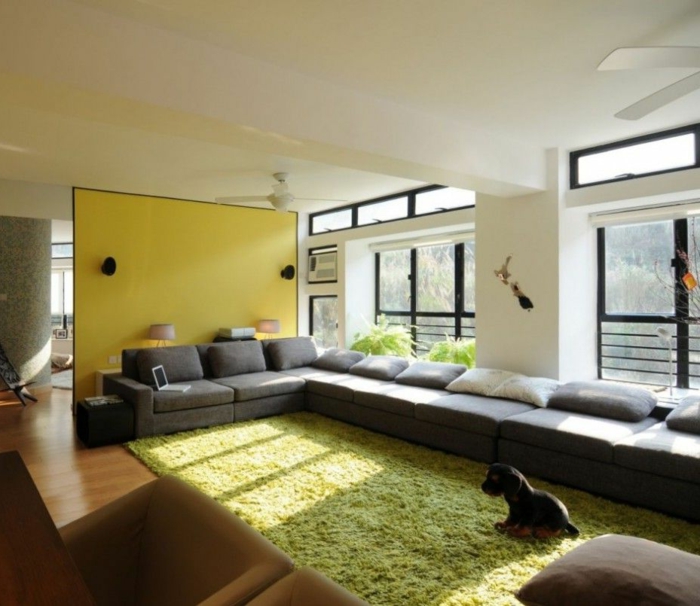 wanfarben combinaciones de super-gran-moderno-sala de estar