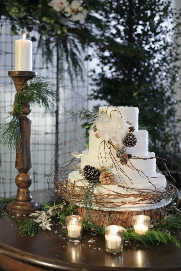 קונוסים עוגת נרות לקישוט שולחן קישוט חג מולד אלמון סניפים
