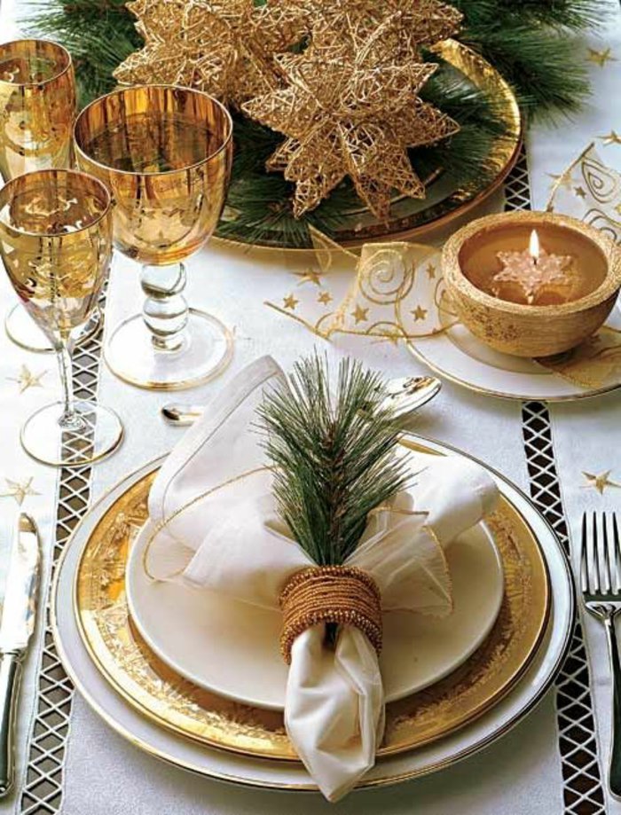 אלמנטים של תפאורה זהב שולחן חג אלמון סניפים בסגנון אלגנטי