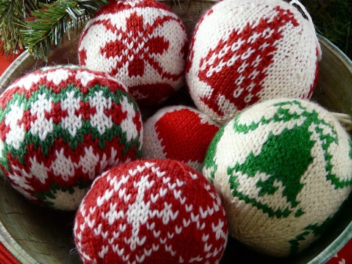 weihnachtsdeko से crochet-साथ-जटिल पैटर्न