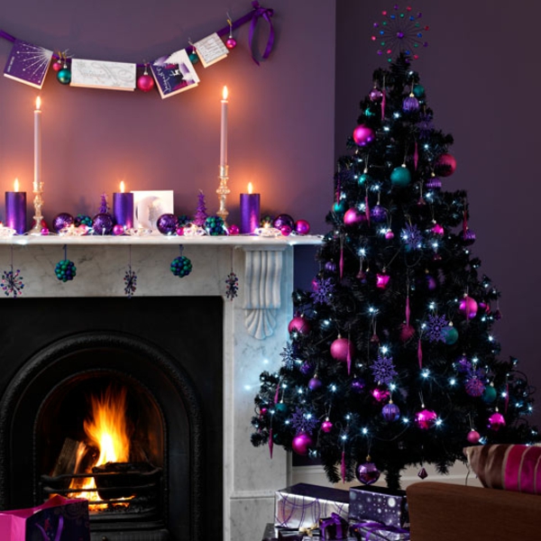 weihnachtsdeko- las ideas-púrpura-matizada