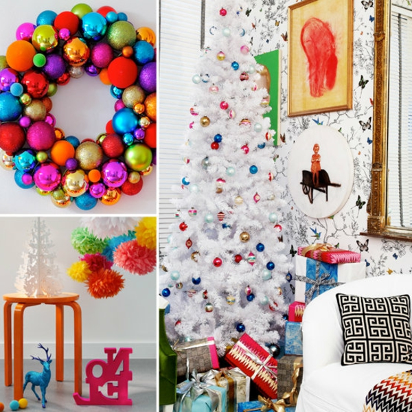 Weihnachtsdeko-idées-très-belle couleur couleur