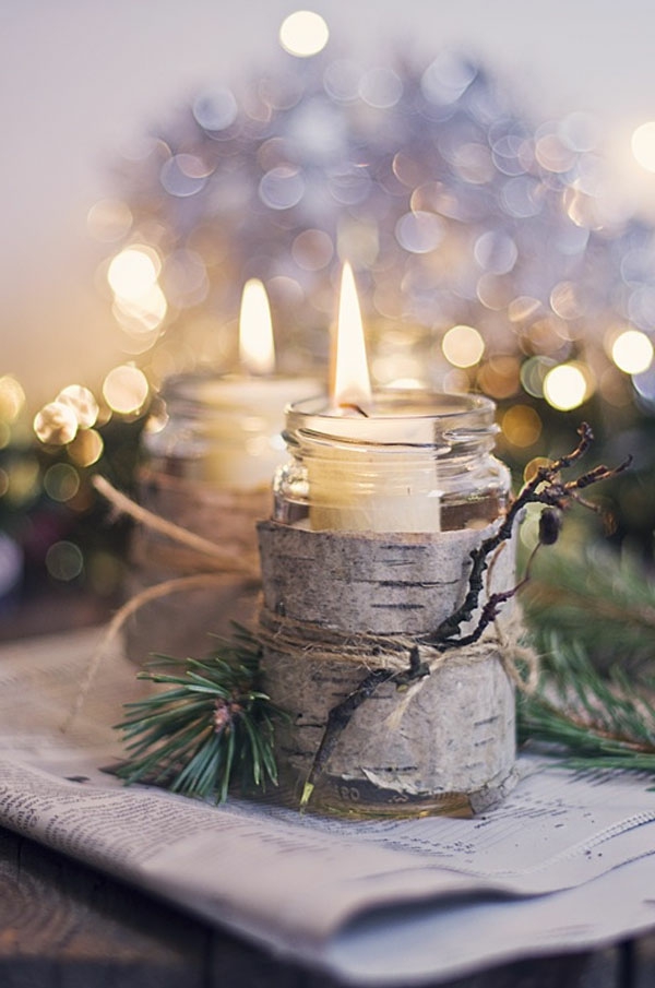 Weihnachtsdeko-idées-merveilleux-bougies