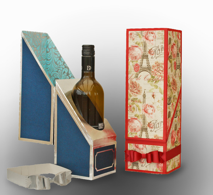 पैकेजिंग शराब की बोतलें, पेरीज़ प्रस्तुति के साथ पेपर बॉक्स में शराब, उपहार