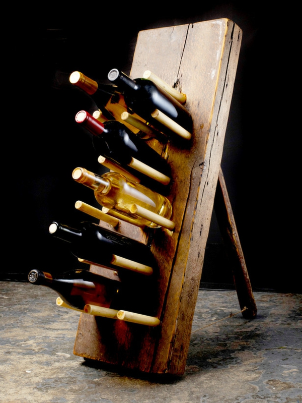 יין מתלה דגם DIY עשוי עץ לוח