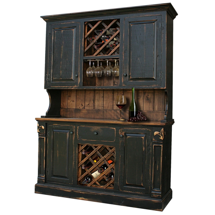 το παλιό ξυλουργείο ξανασχεδιάστε και χρησιμοποιήστε το ξύλο ως ιδέα rack κρασιού μαύρο χώρο κρασί ντουλάπι