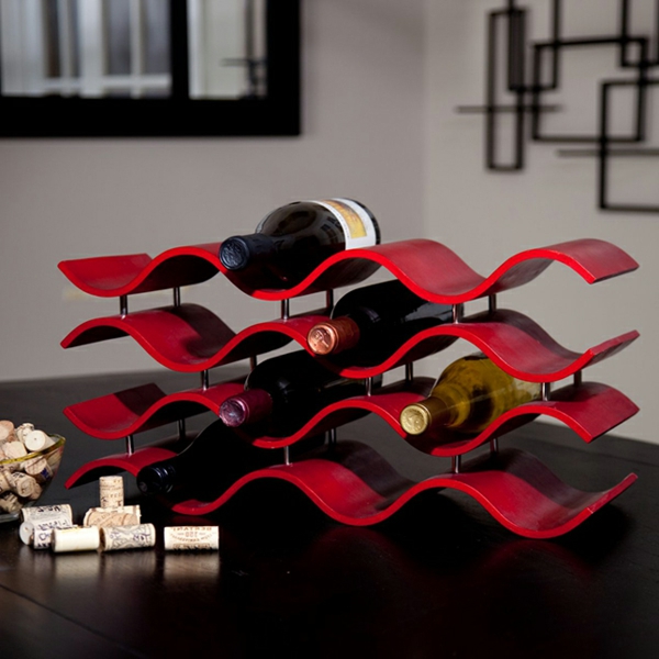 יין- rack-self-build-red- צבע אלגנטי צורה
